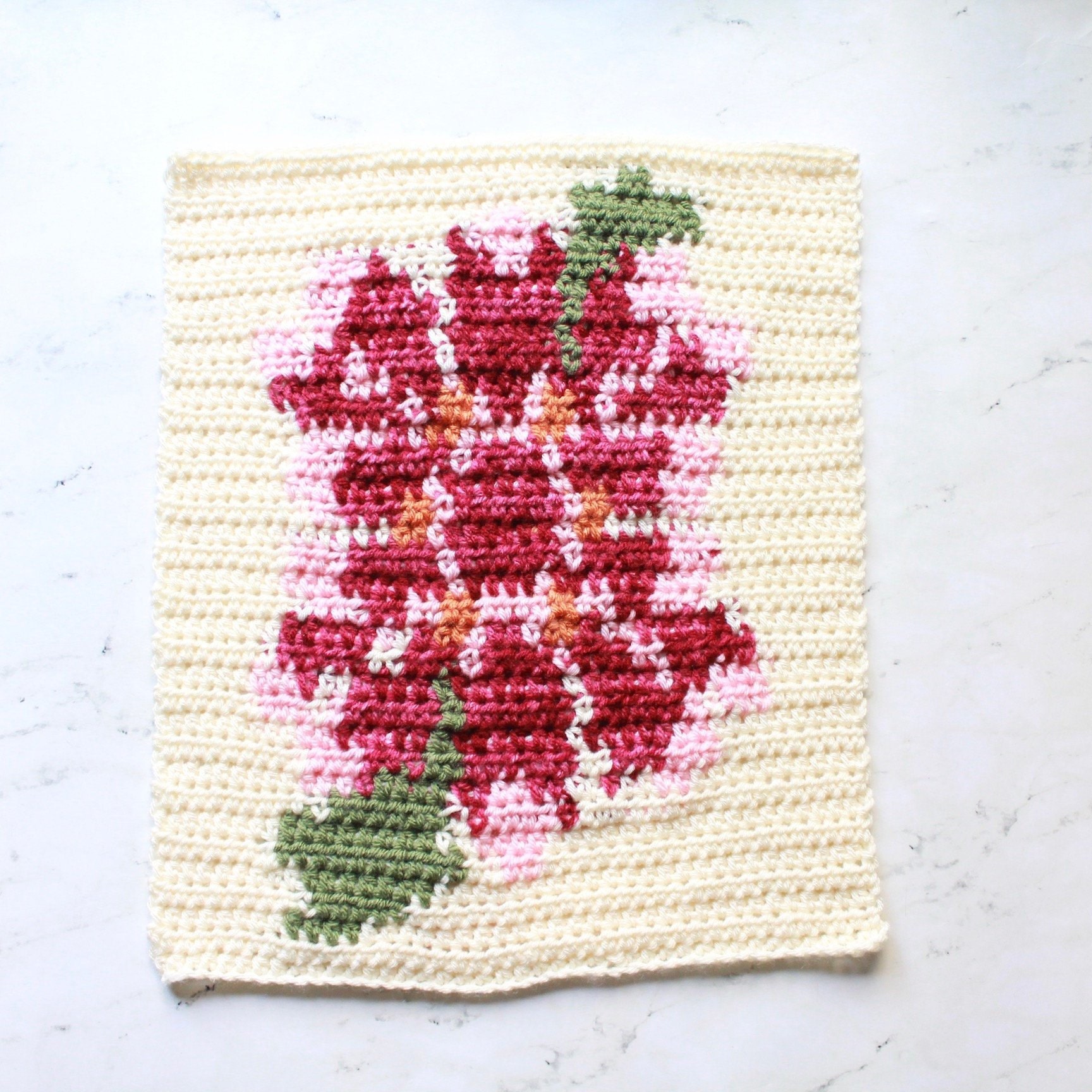 Flower Crochet Blanket Tapestry Crochet Tapestry Crochet Etsy