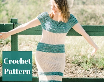 Crochet Dress Pattern, Women Crochet Dress, Summer Dress Pattern, Crochet Dress, Crochet Dress PDF, Crochet Boho Dress