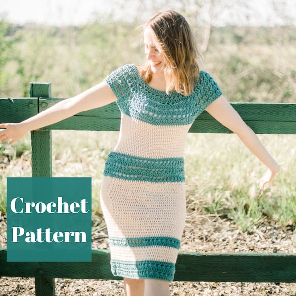 Crochet Dress Pattern, Women Crochet Dress, Summer Dress Pattern, Crochet Dress, Crochet Dress PDF, Crochet Boho Dress