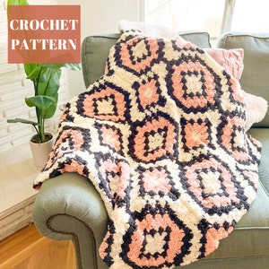 C2C Crochet Blanket, Corner to Corner Crochet, C2C Crochet Blanket, C2C Crochet Pattern, Crochet Blanket Pattern, Crochet Winter
