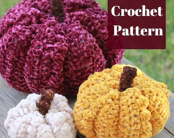 Crochet Pumpkin Pattern, Velvet Pumpkin, Fall Crochet Pattern, Pumpkin Decor, Easy Crochet Pattern, Pumpkin Crochet, Crochet Decoration