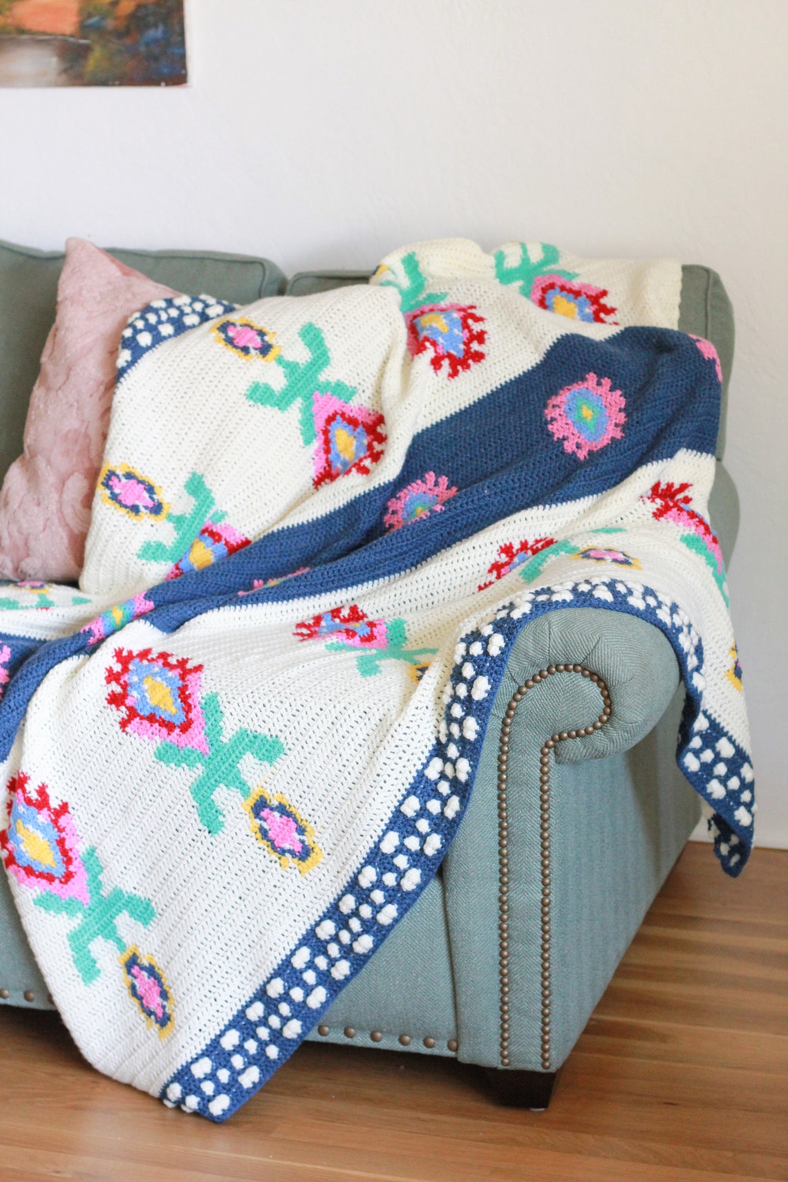 Midsummer Pattern Midsummer Pattern Set, Crochet Blanket Pattern, Crochet Pillow Pattern ...