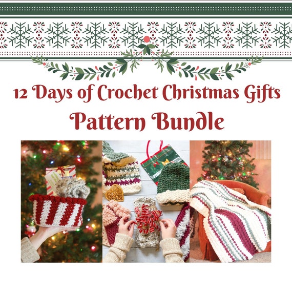 12 Days of Christmas Gifts Crochet Pattern Bundle Quick and Easy