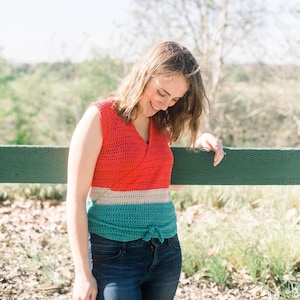 Crochet Summer Top Pattern, Crochet Top Pattern, Easy Crochet Pattern, Crochet Shirt, PDF Crochet Pattern, Women Crochet Top