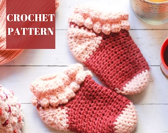 Bobble Slipper Socks, Crochet Slipper Socks, Crochet Sock Pattern, Crochet Slipper Pattern, Crochet Socks Beginner, Crochet Socks for Women