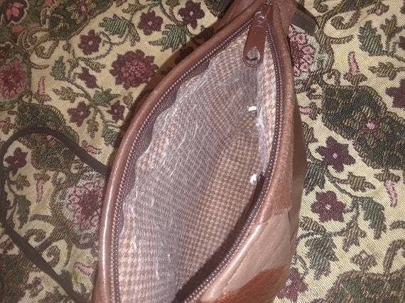 vinyl brown purse - image 5