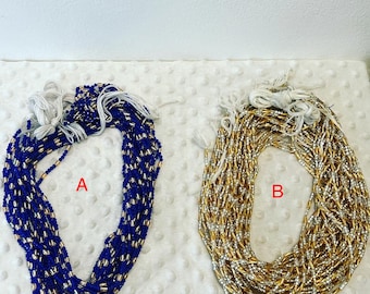 Waist Beads/ African Waist Beads/Krobo Bead Chains/Bracelets/Earrings