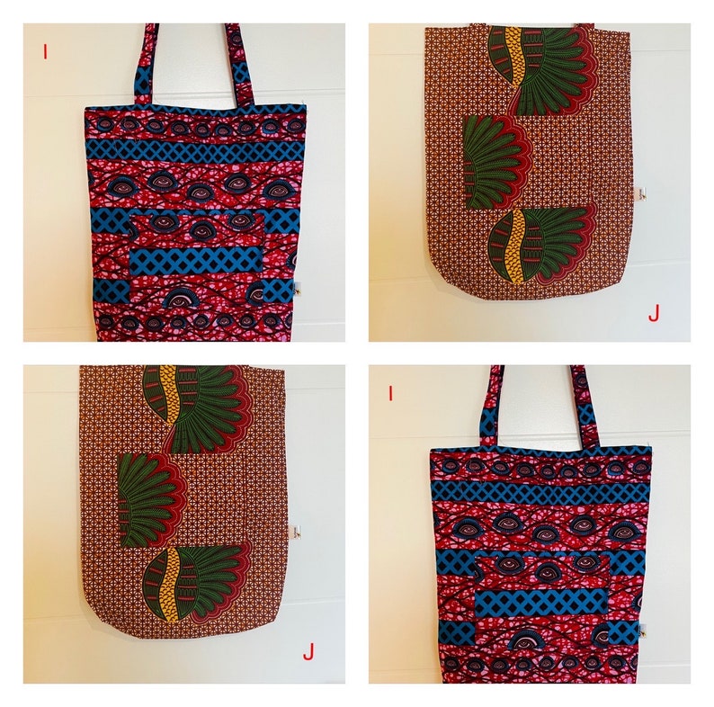 African Print Ankara Fully lined Tote bags image 9