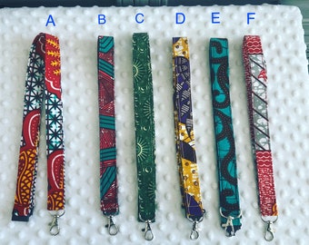 African Print Cotton Lanyards | Ankara Lanyards | ID Lanyards |  Neck Lanyards | Wrist Lanyards | Keys, Camera and Lobster Clasp