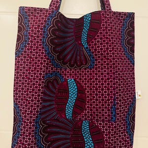 African Print (Ankara) Fully lined Tote bags