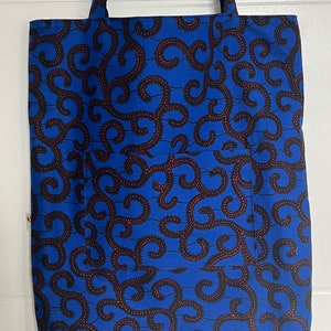 African Print Ankara Fully lined Tote bags image 4