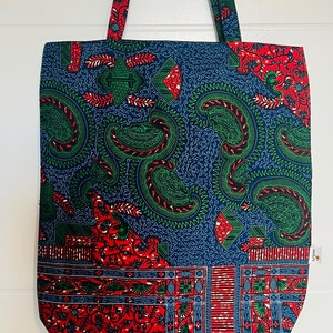 African Print Ankara Fully lined Tote bags image 7