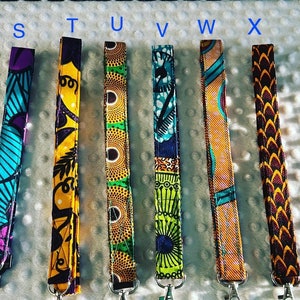 African Print Cotton Lanyards Ankara Lanyards ID Lanyards Neck Lanyards Wrist Lanyards Keys, Camera and Lobster Clasp image 4