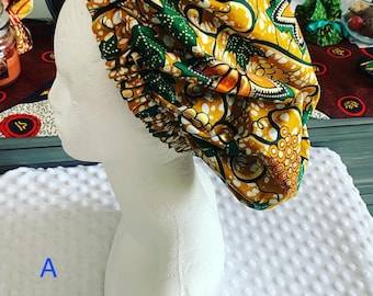 Ankara Satin Lined Bonnet