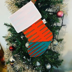 Christmas stockings | African Print | decorative Ornaments | Ethnic Christmas | African Christmas