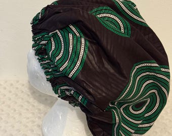 Ankara Satin Lined Bonnets
