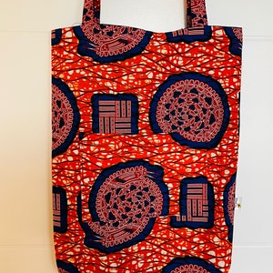 African Print Ankara Fully lined Tote bags image 6