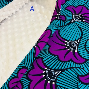 Ankara-Babydecke mit afrikanischem Druck – mit Polsterung