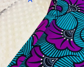 Ankara African Print Baby Blanket - With padding