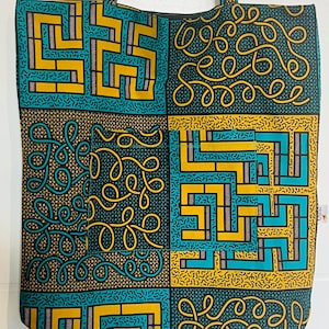 African Print Ankara Fully lined Tote bags image 3