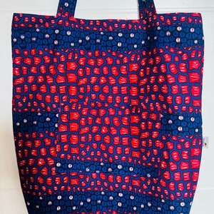 African Print Ankara Fully lined Tote bags image 5