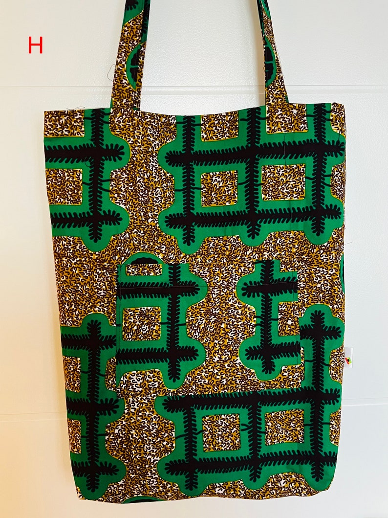 African Print Ankara Fully lined Tote bags image 8