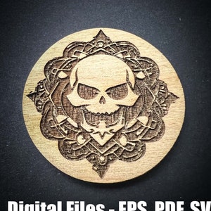 Pirate Coin Laser Cut Files SVG, PDF, EPS Digital product