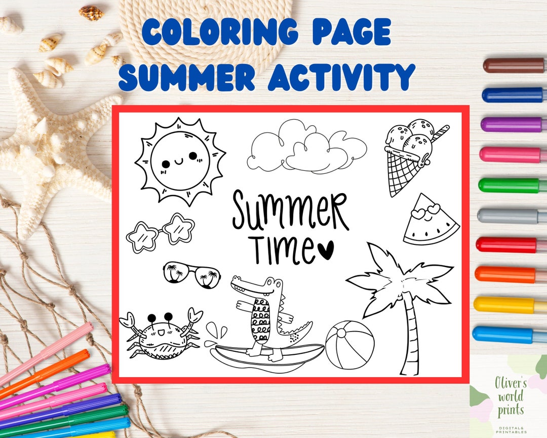 SUMMER TIME COLORING Page Activity - Il 1080xN.5019322184 O7j7 