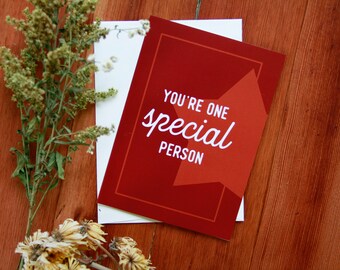 You're One Special Person | Friendship Card