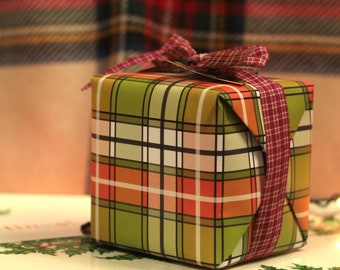 Wrapping Paper - Plaid Print | Set of 4