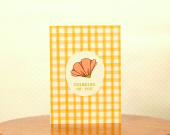 Thinking of You Gingham | Greeting Card