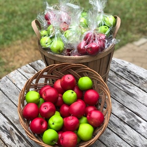 Fake Mini Apples, Apple Home Decor, Apples for Caramel Apples, Tiered Tray Decor, Kitchen Decor