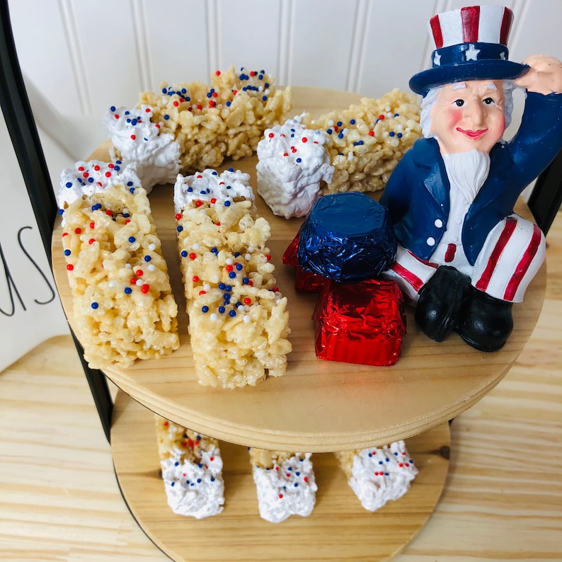 Fake Rice Krispies Patriotic Rice Krispies 4th of July Rice Etsy