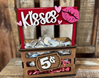 Valentine Interchangeable Sign for Crate, Valentine Wood project, Valentine Tiered Tray Decor, Coffee Bar Decor, Interchangeable Crate