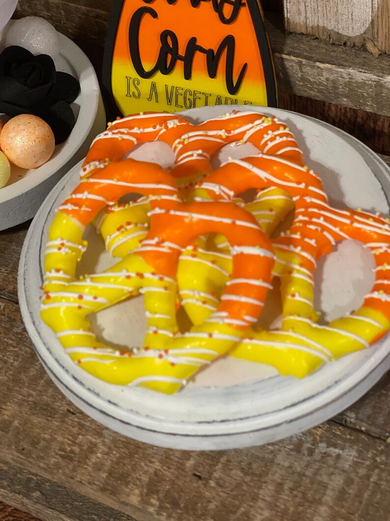 Fake Pretzels Fake Candy Corn Pretzels Candy Corn Decor - Etsy