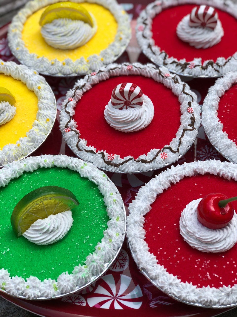 Fake Mini Pies Fake Bake Pies Fake Lemon Pie Fake Key Lime Etsy