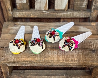Faux Ice Cream Scoop, Fake Ice Cream, Birthday Party Decor, Summer Decor