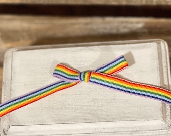 3/8" Rainbow Ribbon, Ribbon for Fake Bakes, Pride Ribbon, Ribbon for Pride Day, Rainbow Ribbon