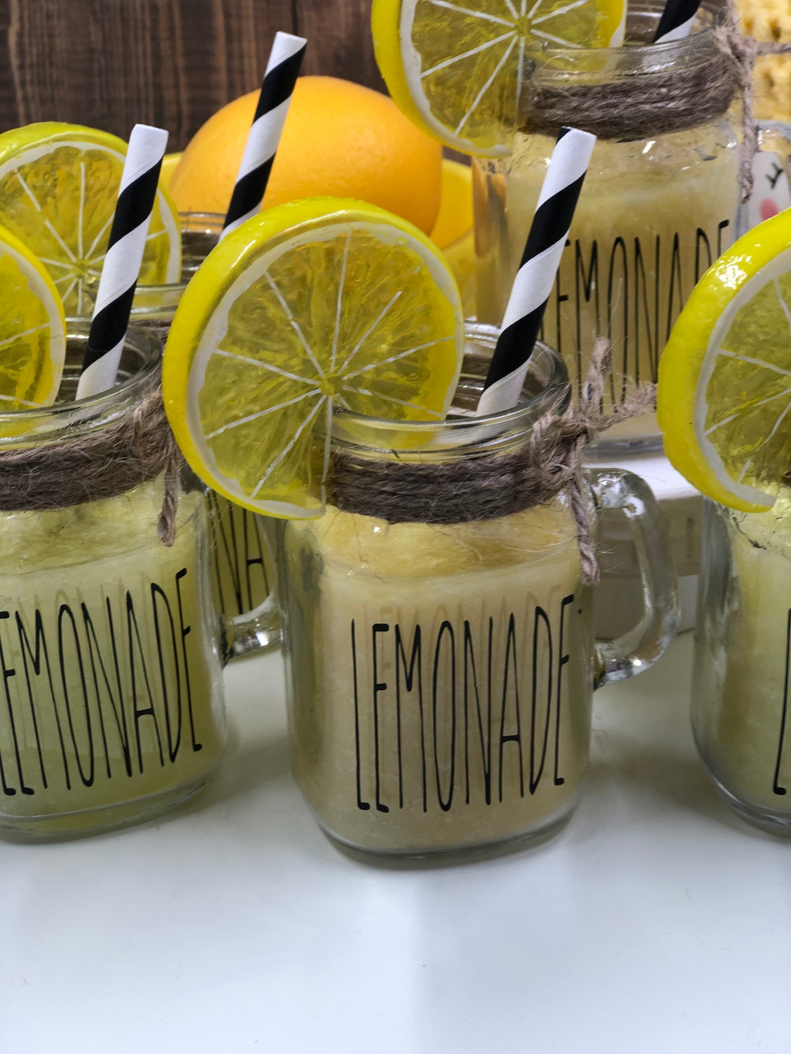 Fake Lemonade Summer Decor Summer Drinks Faux Drinks Etsy