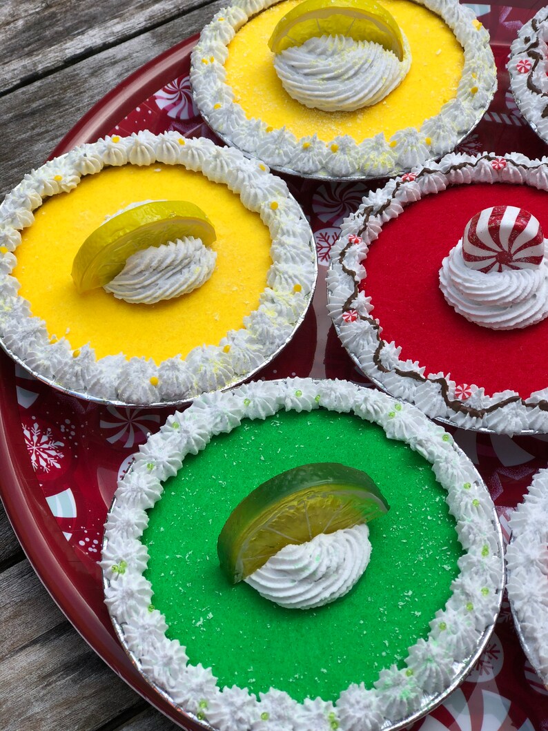 Fake Mini Pies Fake Bake Pies Fake Lemon Pie Fake Key Lime Etsy