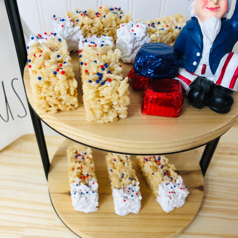Fake Rice Krispies Patriotic Rice Krispies 4th of July Rice Etsy