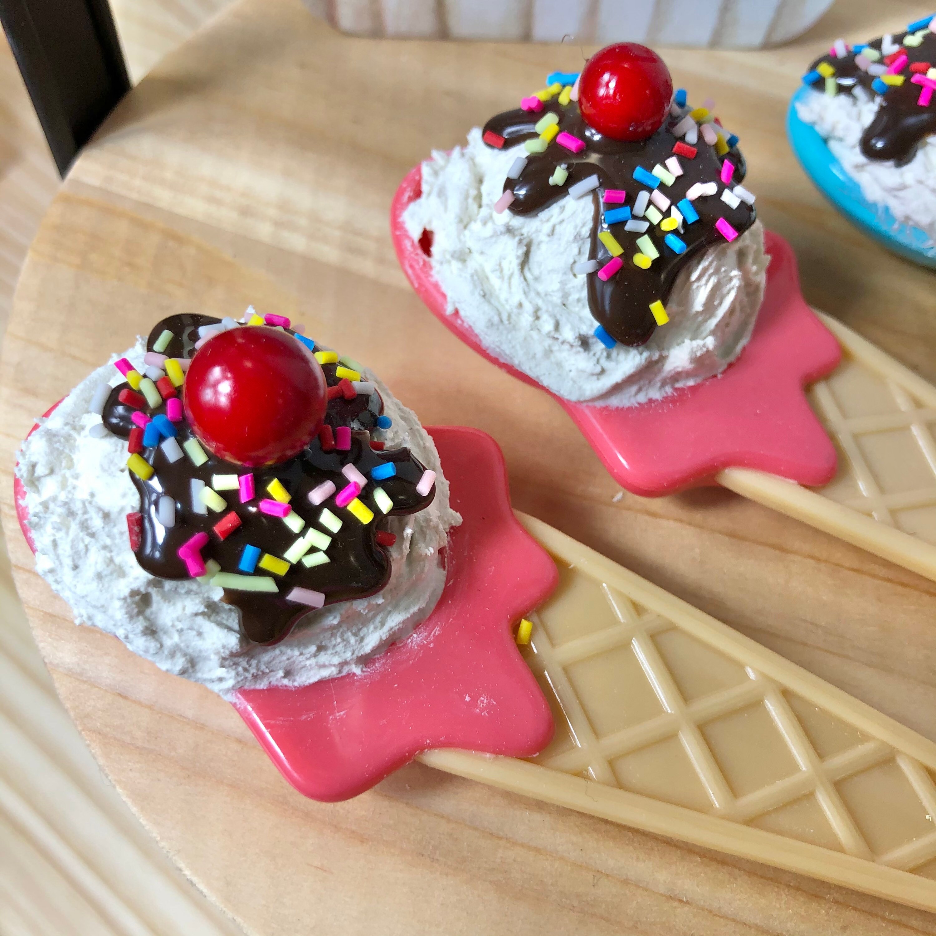 Faux Ice Cream Scoop Fake Ice Cream Birthday Party Decor Etsy