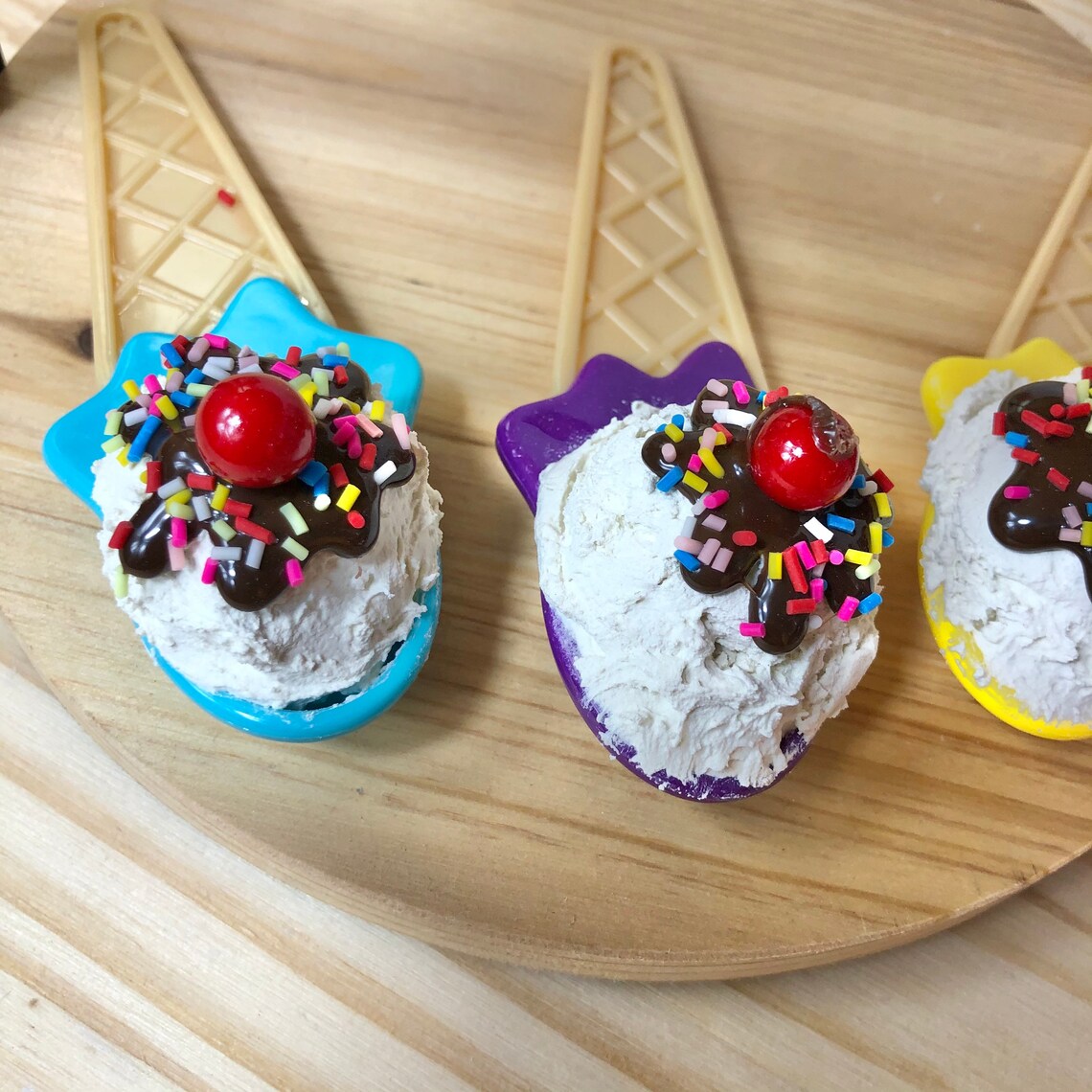 Faux Ice Cream Scoop Fake Ice Cream Birthday Party Decor | Etsy