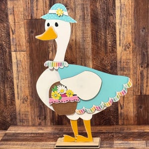 DIY Wood Interchangeable Goose, DIY Wood Goose, Spring Wood Goose, Goose Home Decor,