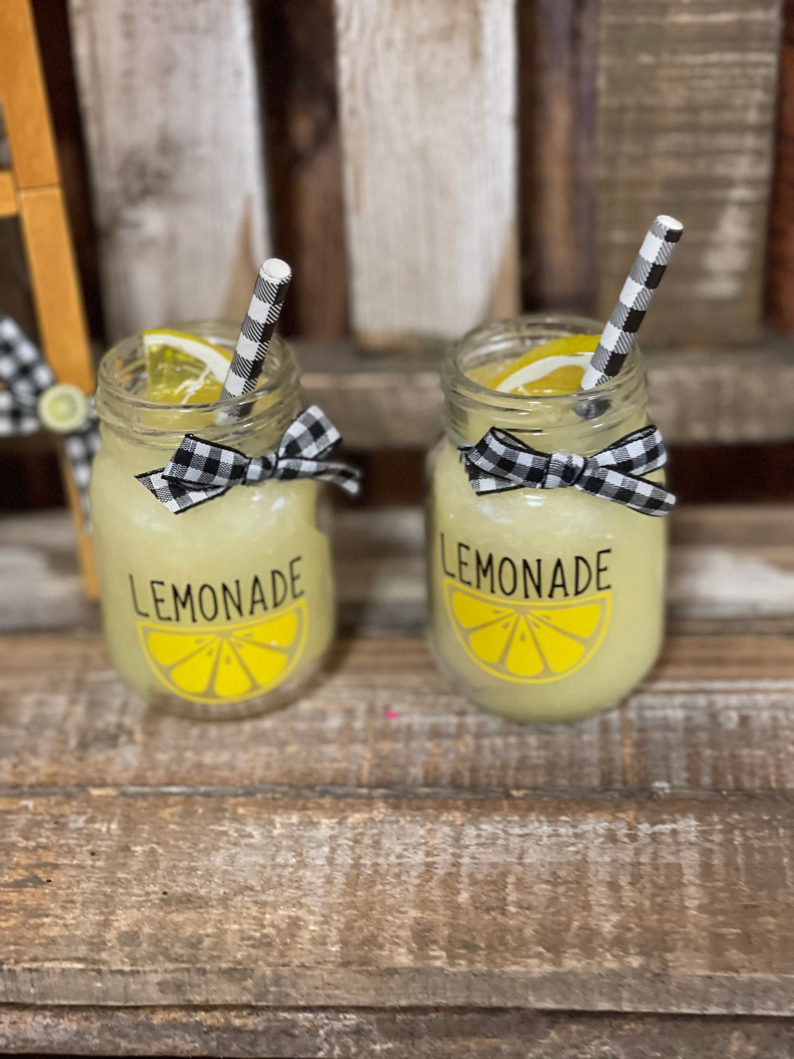 Fake Lemonade Summer Decor Summer Drinks Faux Drinks Etsy