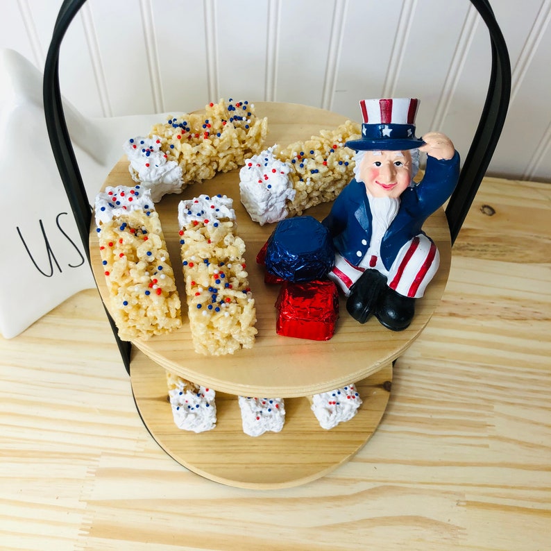 Fake Rice Krispies Patriotic Rice Krispies 4th of July Rice Etsy