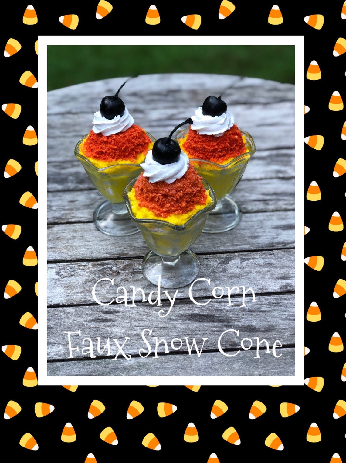 Fake Halloween Snow Cone Halloween Decor Halloween Fake Etsy
