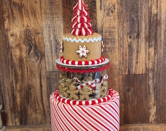 Fake Christmas Gingerbread Cake, Gingerbread Fake Cake, Christmas Photo Prop, Fake Bake Cake