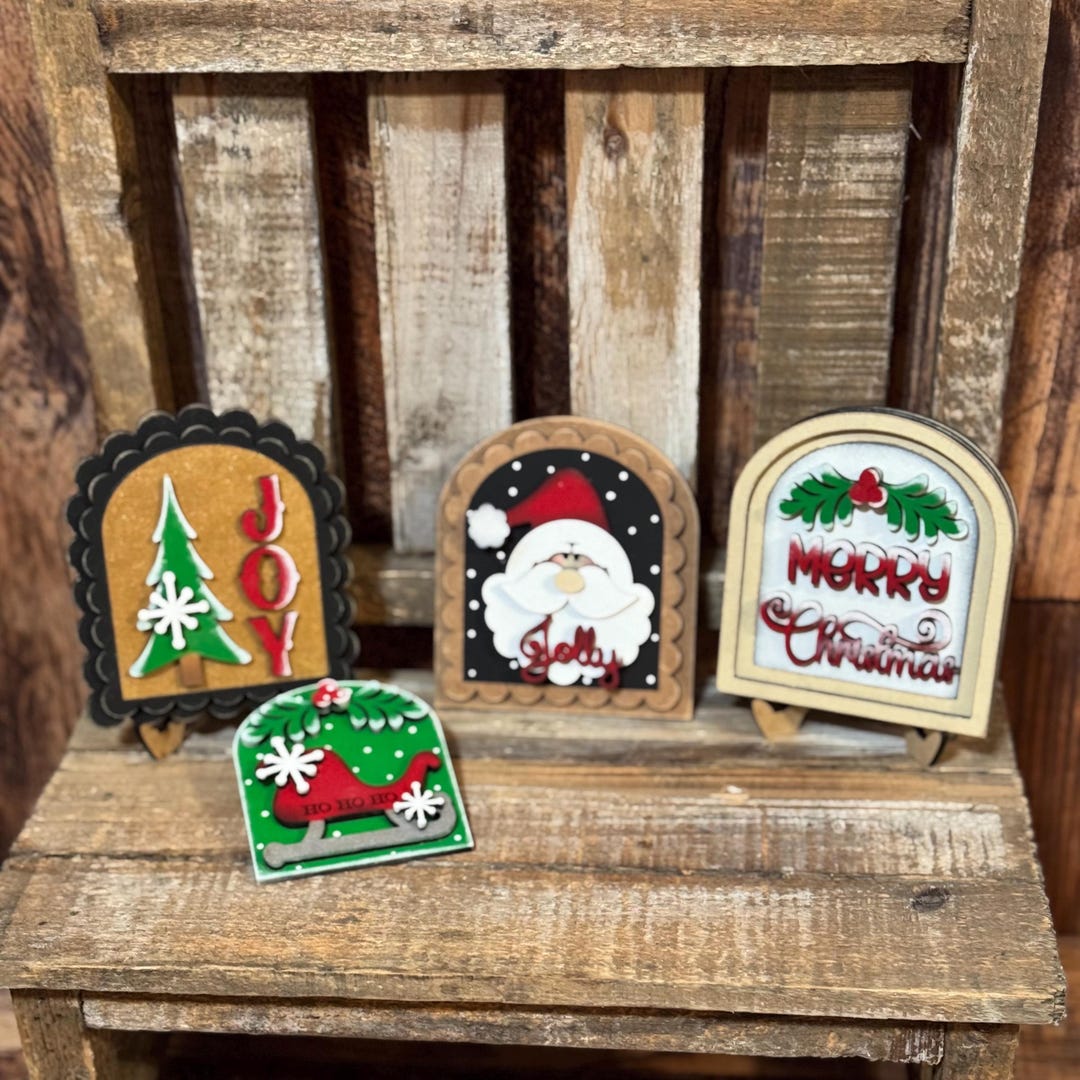 Mini Arch Signs for Mini Arch Boho Frame, Santa Mini Arch Sign, Mini ...