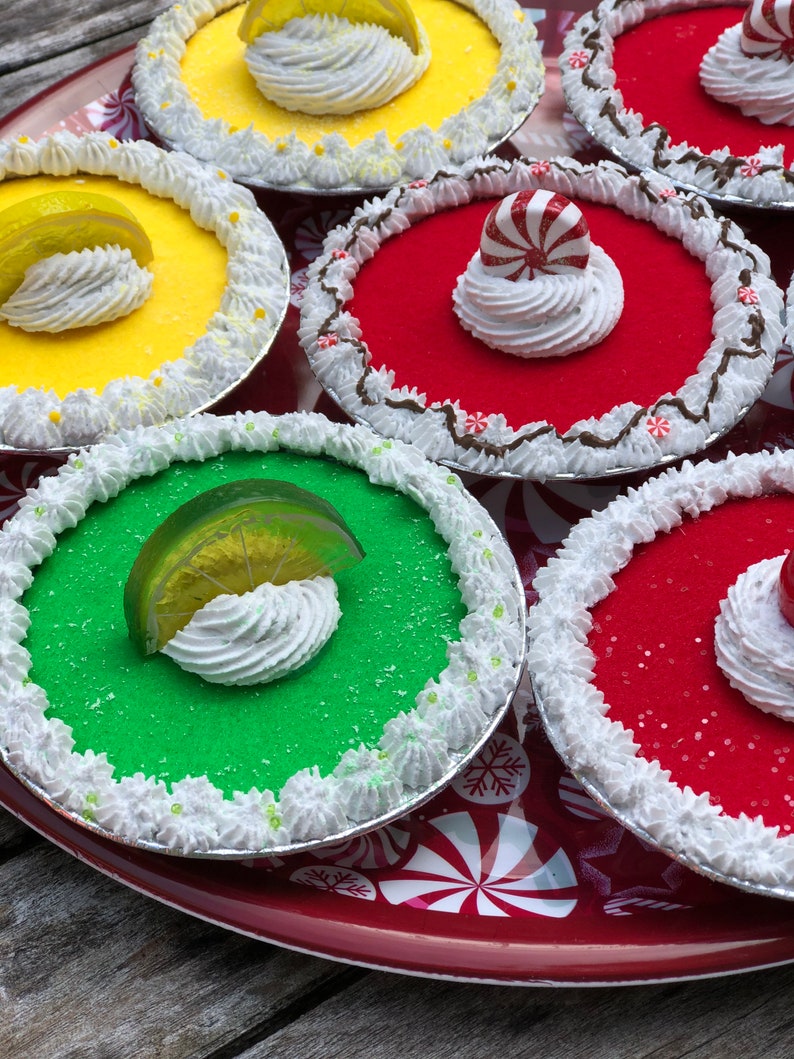 Fake Mini Pies Fake Bake Pies Fake Lemon Pie Fake Key Lime Etsy